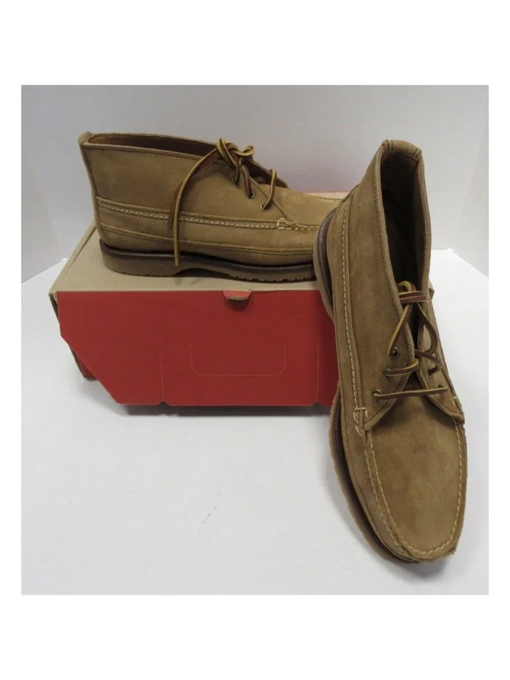 Red Wing Shoes Boots 10.5 E Tan Chukka Suede Heritage Vibram 9179 NEW